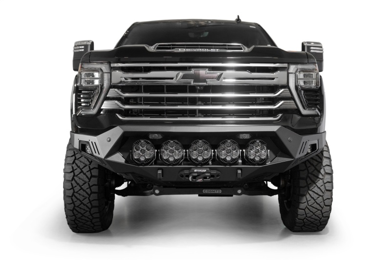 Chevrolet Silverado 3500 Front Bumper - Addictive Desert Designs - Bomber HD - Hammer Black - `24-`27